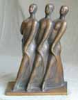 Drei kleine schreitende Tänzerinnen, 1956-59